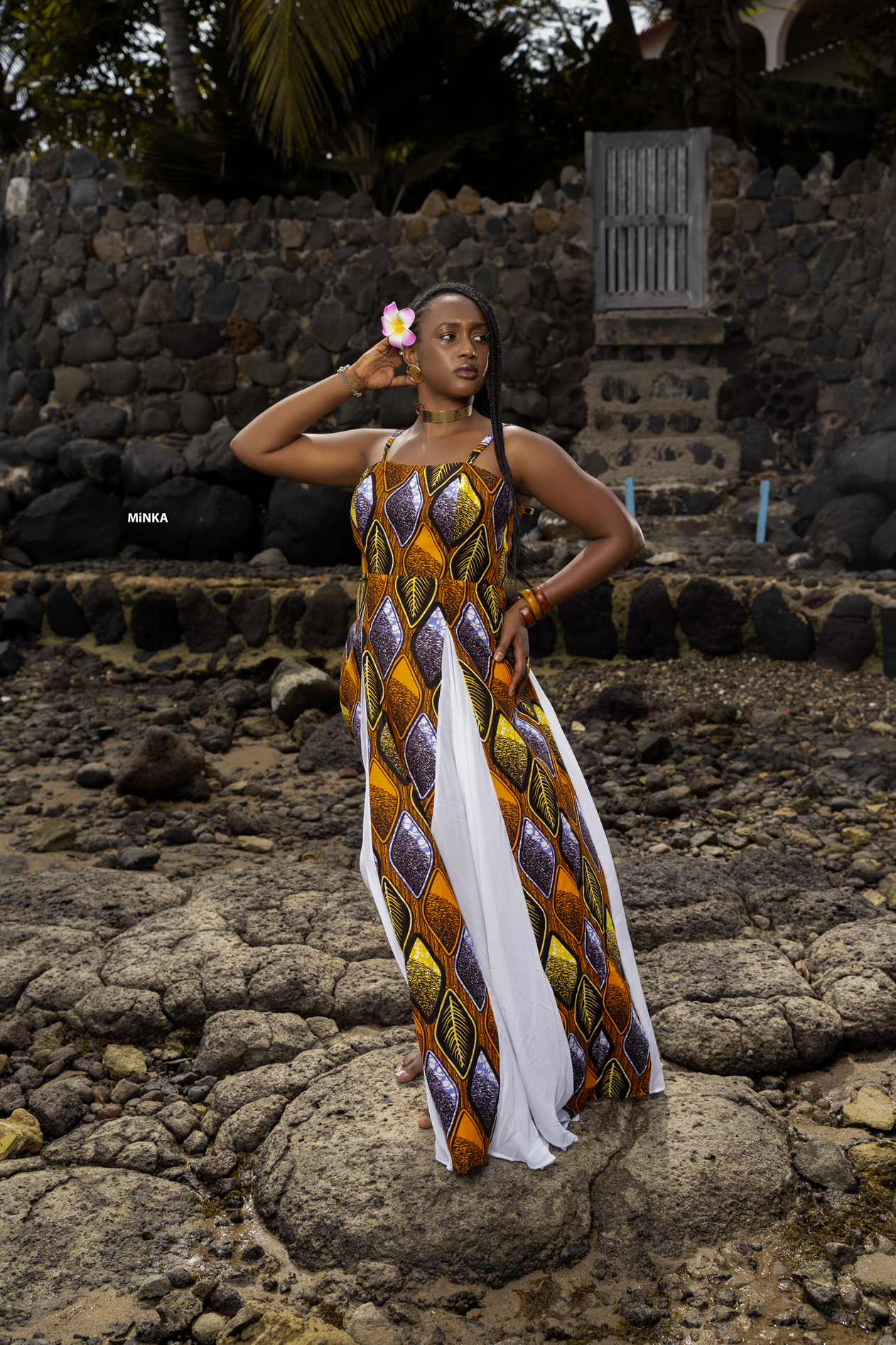 Robe Generosa blanc en couleurs