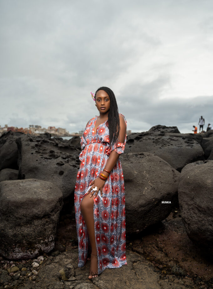 Robe excellence décontractée rosa